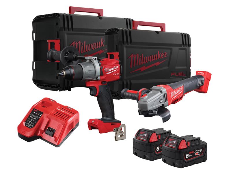 Milwaukee 4933478793 M18 FPP2W2-602X FUEL™ Twin Pack 18V 2 x 6.0Ah Li-ion