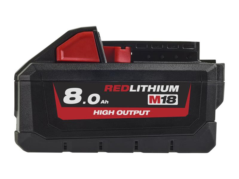 Milwaukee 4932471070 M18 HB8 HIGH OUTPUT™ Slide Battery Pack 18V 8.0Ah Li-ion