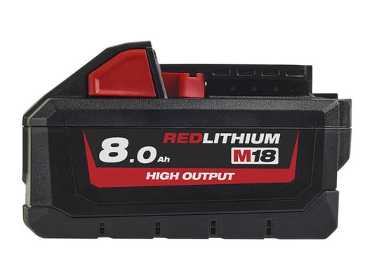 Milwaukee 4932471070 M18 HB8 HIGH OUTPUT™ Slide Battery Pack 18V 8.0Ah Li-ion