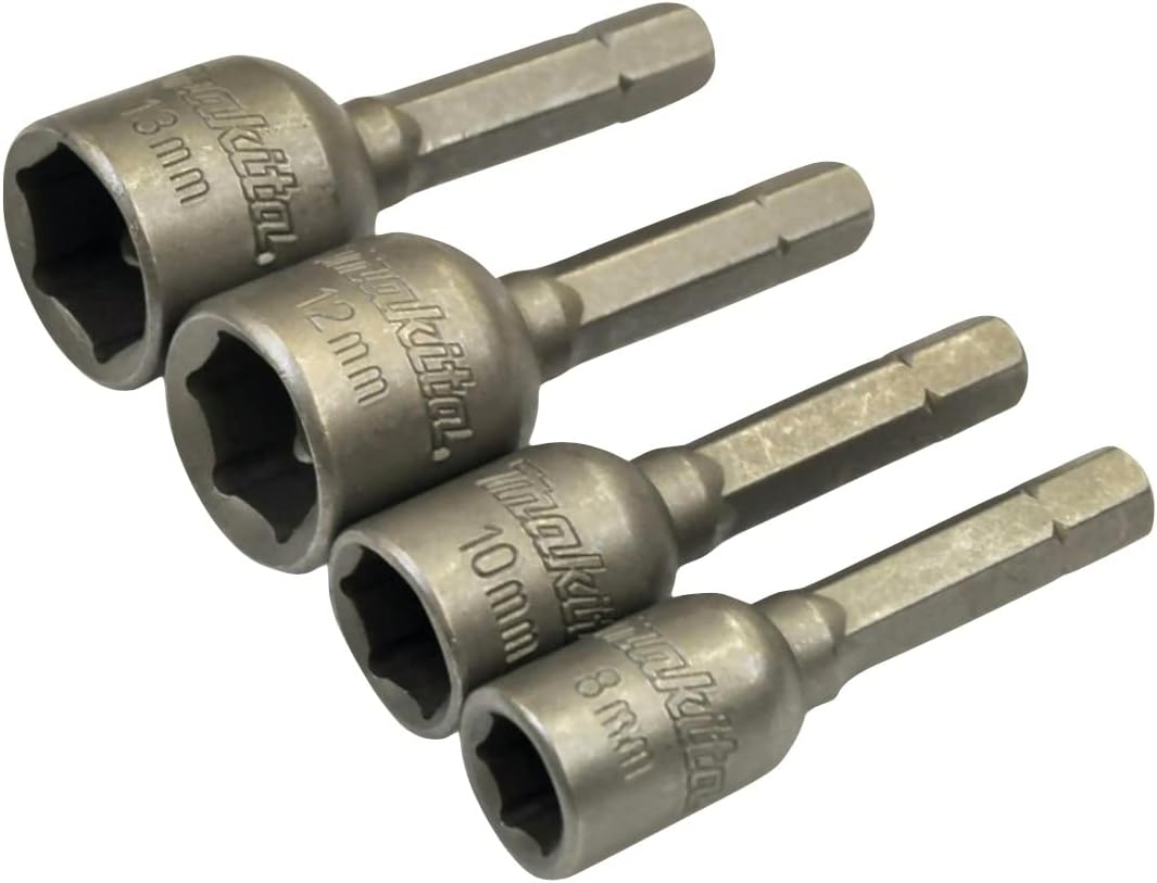 Makita B-57554 4 Piece Magnetic Nut Setters