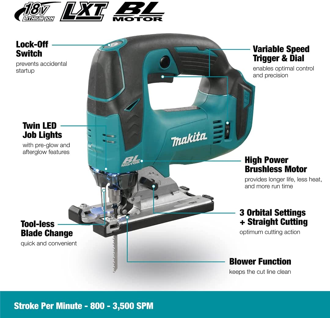 Makita DLX2202TJ1 18V Li-ion LXT 2 Piece Combo Kit Supplied in a Makpac Case