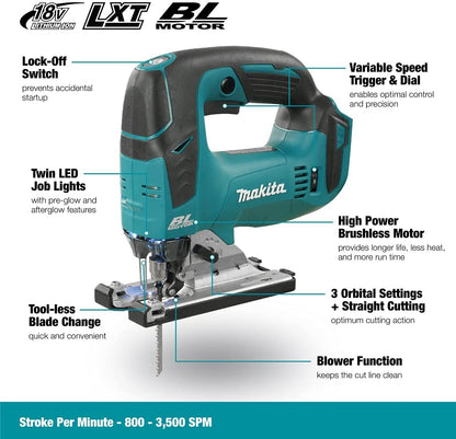 Makita DLX2202TJ1 18V Li-ion LXT 2 Piece Combo Kit Supplied in a Makpac Case
