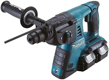 Makita DLX2137PTJ Twin 18V Li-ion LXT 2 Piece Combo Kit comprising DHP482Z and DHR263ZJ Complete with 4 x 5.0 Ah Batteries and Twin Port Charger Supplied in 2 Makpac Cases