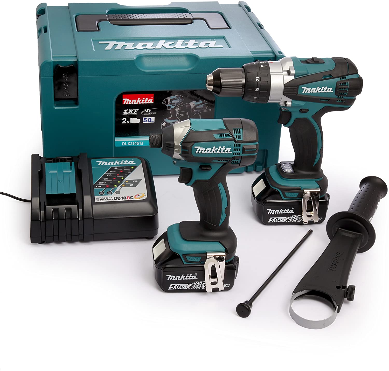 Makita DLX2145TJ 18V Li-ion LXT 2 Piece Combo Kit DHP458Z DTD152Z