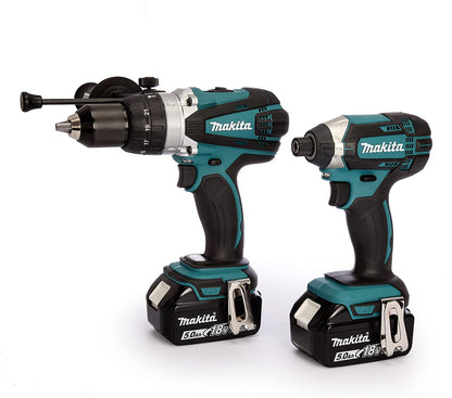 Makita DLX2145TJ 18V Li-ion LXT 2 Piece Combo Kit DHP458Z DTD152Z