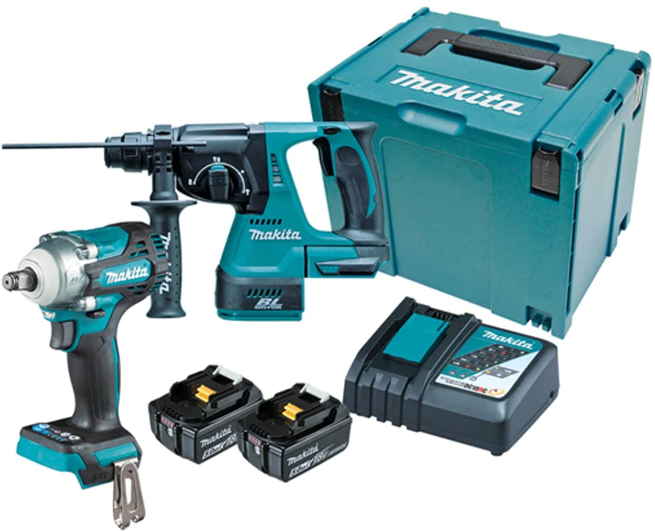 Makita DLX2372TJ 18V Li-ion LXT 2 Piece Brushless Combo Kit with 2x5.0Ah Batteri