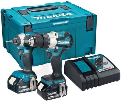 Makita DLX2507TJ 18V Li-ion LXT Brushless 2 Piece Combo Kit with 2 x 5.0Ah