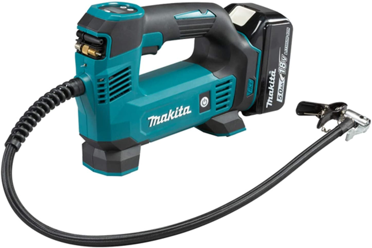 Makita DMP180RT1J 18V LXT Inflator With 1 x 5.0Ah Battery, Charger & Type 2 Case