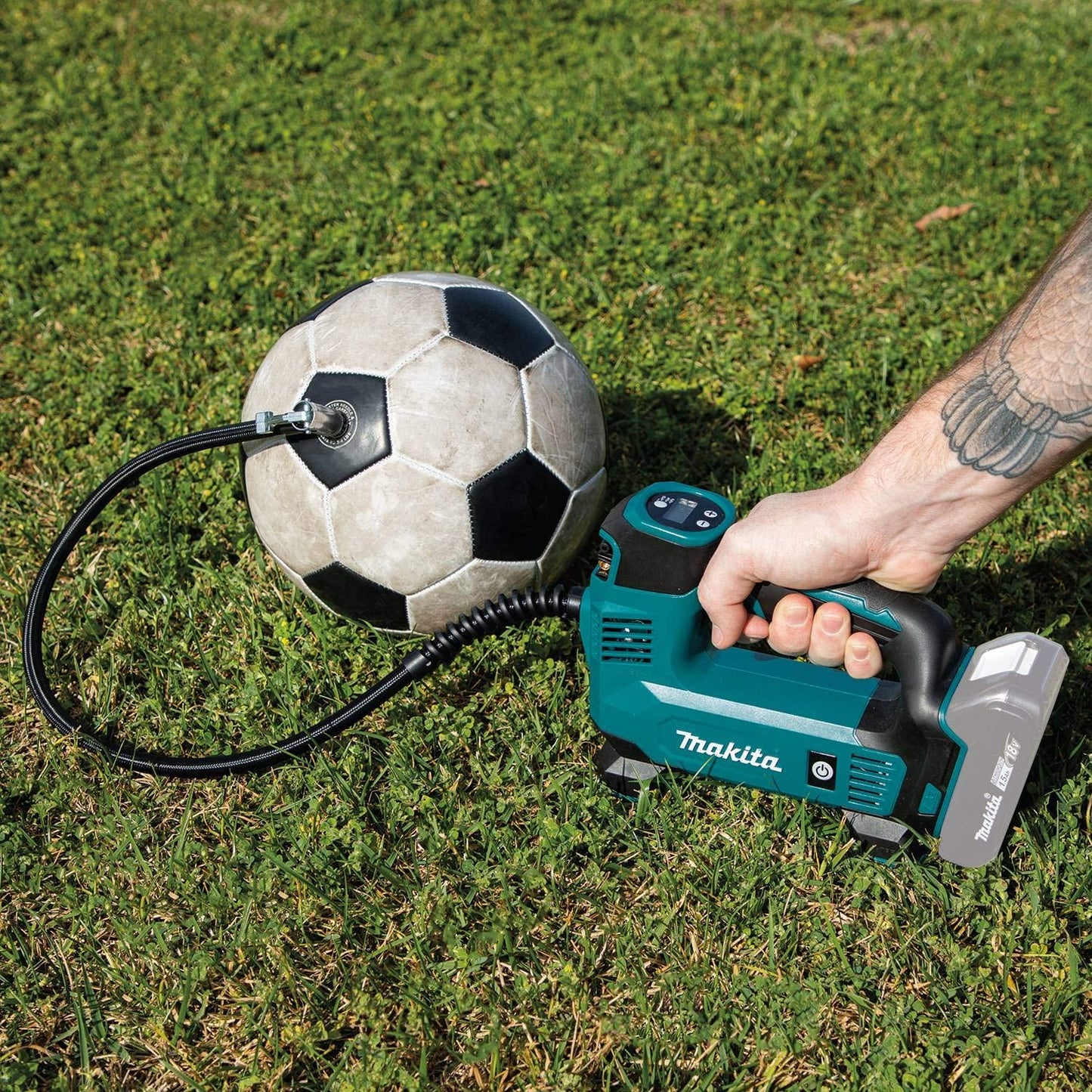 Makita DMP180Z 18V LXT Tyre Inflator OLIVE GREEN Body Only