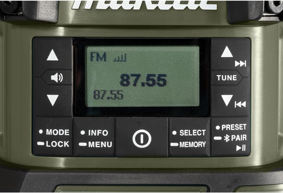 Makita DMR056O Olive Green 14.4V/18V Li-ion LXT Radio with Lantern Bare Unit