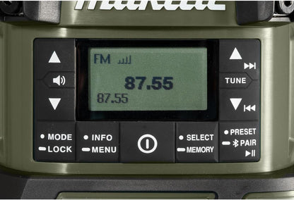 Makita DMR056O Olive Green 14.4V/18V Li-ion LXT Radio with Lantern Bare Unit