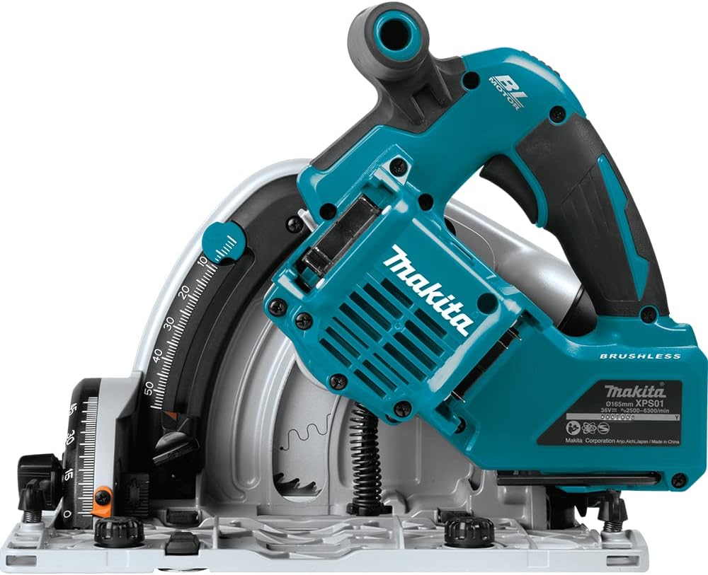 Makita DSP600ZJ (36V) Twin 18V Li-Ion LXT Brushless 165mm Plunge Cut Saw Supplied In A Makpac Case - Batteries And Charger Not Included