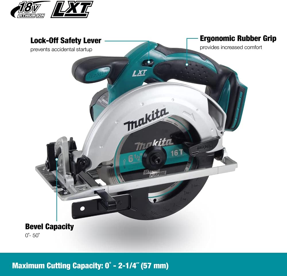 Makita DSS611ZJ 18V LXT Lithium Ion 165mm Circular Saw - Bare Unit