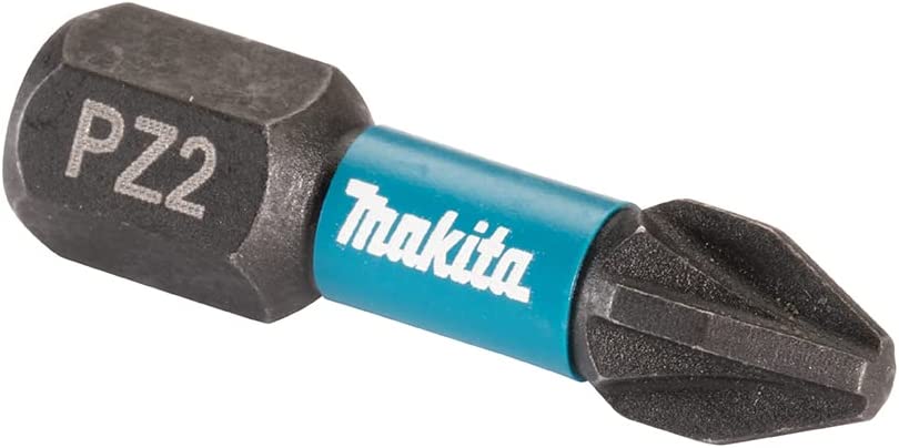 Makita E-12376 Impact Bits Black PZ2-25 C-Form Shank 25 Pieces
