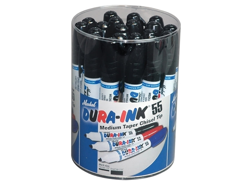 Markal MRK-96078 DURA-INK� 55 Medium Taper Marker Black (Tub 20)