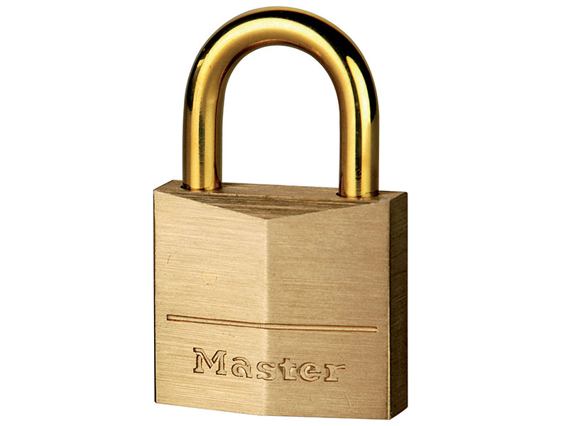 MasterLock 635EURD Solid Brass 35mm Padlock with Brass Plated Shackle