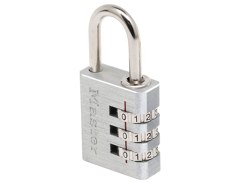 MasterLock 7630EURD Aluminium 30mm 3-Digit Combination Padlock