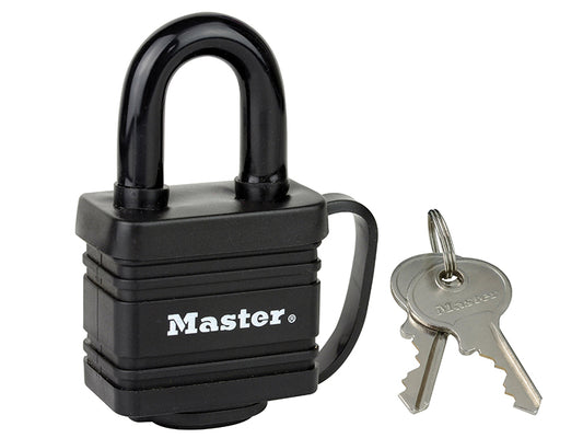 MasterLock 7804EURD Weather Tough� Black Finish 40mm Padlock