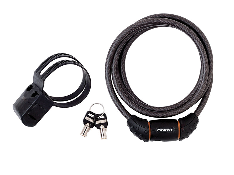 MasterLock 8130EURDPRO Black Braided Steel Keyed Cable 1.8m x 10mm