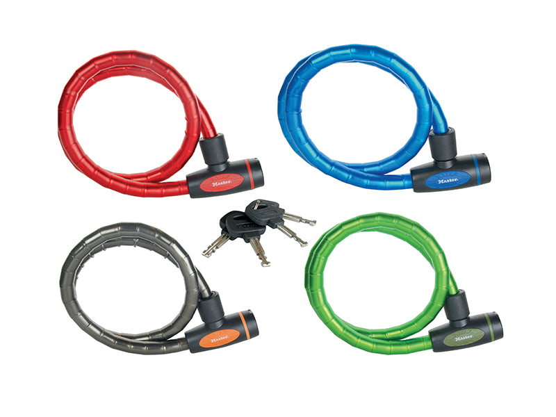 MasterLock 8228EURDPRO Mixed Color Keyed Armoured Cable 1m x 18mm
