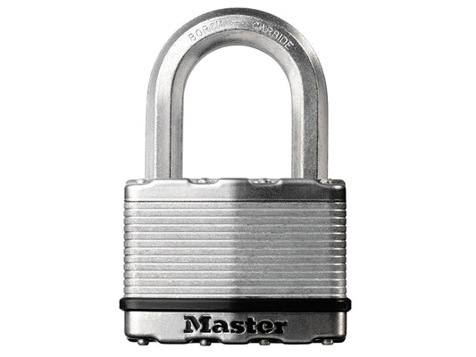 MasterLock M5EURD Excell� Laminated Steel 50mm Padlock 4-Pin - 25mm Shackle