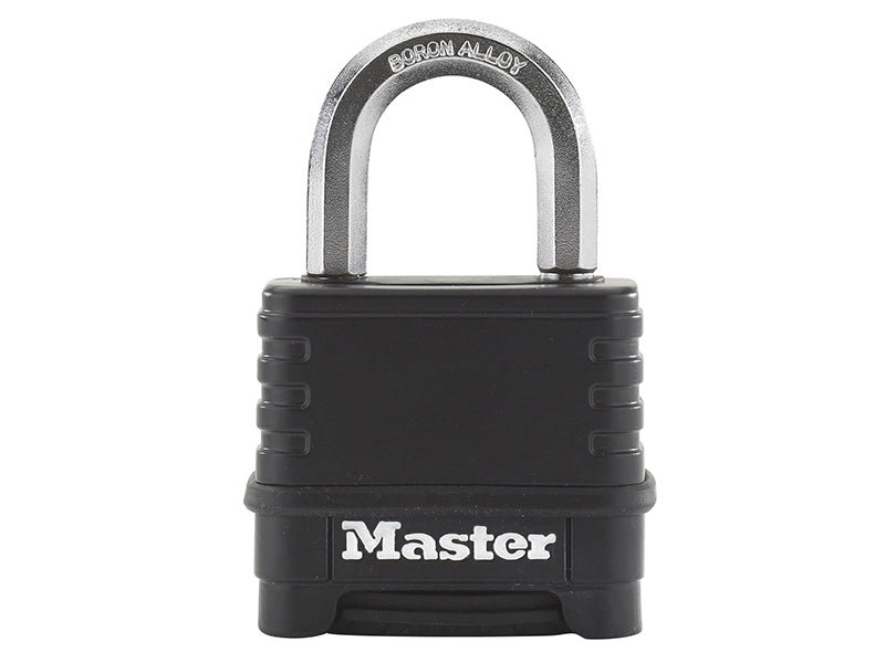 MasterLock M178EURD Excell� 4-Digit Black Finish Combination 50mm Padlock