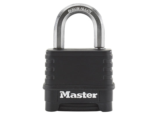 MasterLock M178EURD Excell� 4-Digit Black Finish Combination 50mm Padlock