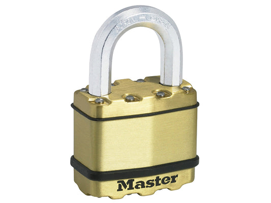 MasterLock M5BEURD Excell� Brass Finish 50mm Padlock 4-Pin