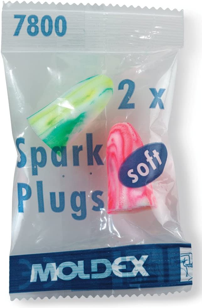 Moldex Spark Ear Plugs Comfort Fit Hygienic Individually Bagged Hearing Protection Sleep Aid