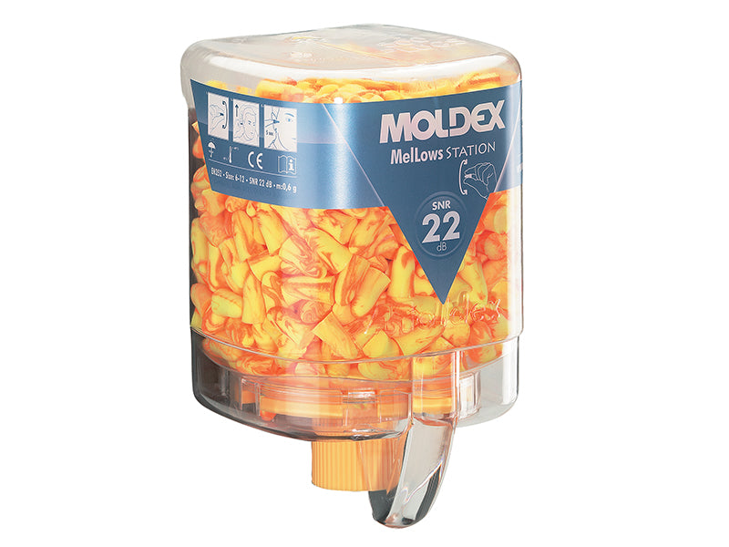Moldex 762501 Disposable Foam Earplugs Mellows® Station (250 Pairs) SNR 22 dB