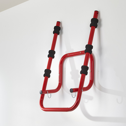 Mottez Folding 3 Bike Wall Mount Rack Bicycle Storage Holder Hook
