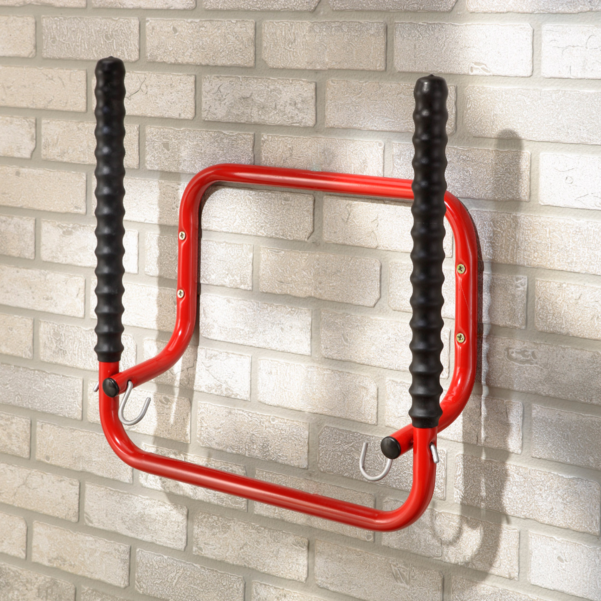 Mottez Folding 2 Bike Wall Mount Rack Bicycle Storage Holder Hook