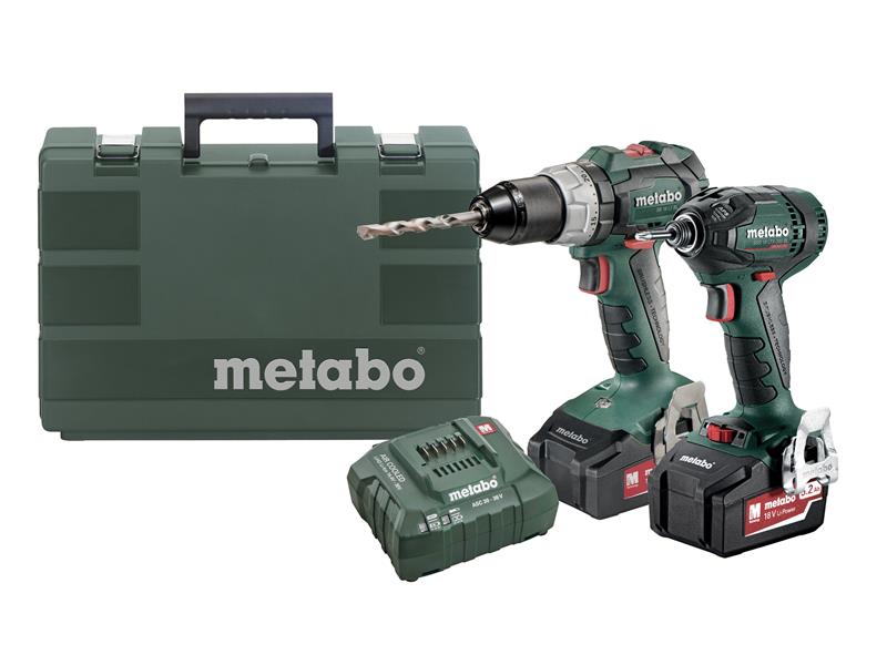 Metabo 685200590 Combi & Impact Driver Twin Pack 18V 2 x 5.2Ah Li-ion