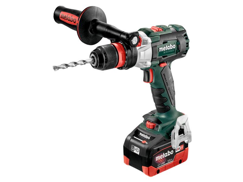 Metabo 602353660 SB 18 LTX BL Q I Brushless Combi Drill 18V 2 x 5.5Ah LiHD