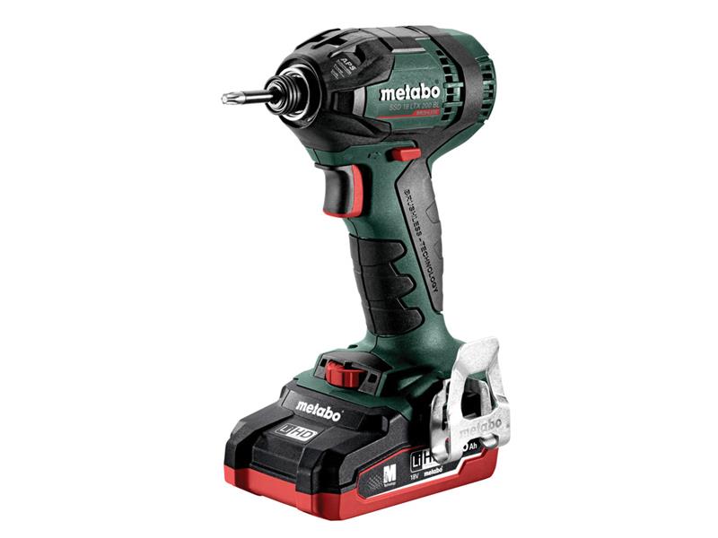 Metabo 602396580 SSD 18 LTX 200 BL Brushless Impact Driver 18V 2 x 4.0Ah LiHD