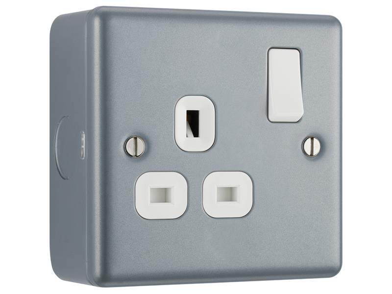 Masterplug MC521-01 Metal Clad Switched Socket 1-Gang 13A