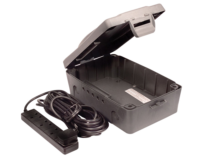 Masterplug WBXBFG10B-MP Weatherproof Box with 10m 240V 4-Way Bar