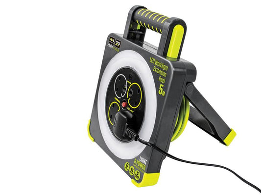 Masterplug WLU05134SL-PX Work Light Cable Reel 240V 13A 4-Socket 5m