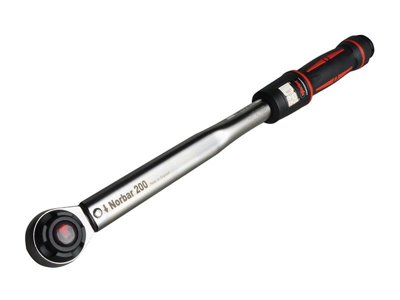 Norbar 15004 Pro 200 Adjustable Mushroom Head Torque Wrench 1/2in Drive 40-200Nm