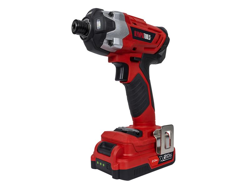 OlympiaPowerTools 09-920 X20S™ Impact Driver 20V 2 x 2.0Ah Li-ion