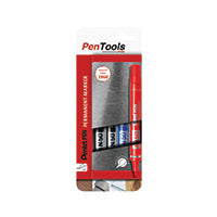 Pentel N50 Perm Marker Bull Asst Pk4