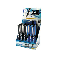 Pilot V5 Hi-Tec Blk/Blu Rbl Pk24