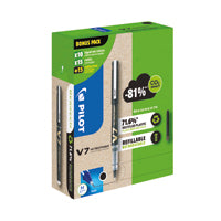 Pilot V7 10 Rball 30 Refil Blk Pk40