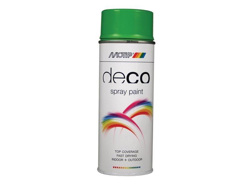 PlastiKote 01607 Deco Spray Paint High Gloss RAL 6018 Yellow Green 400ml