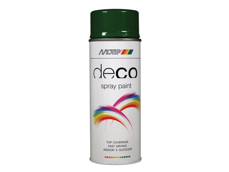 PlastiKote 01636 Deco Spray Paint High Gloss RAL 6002 Leaves Green 400ml