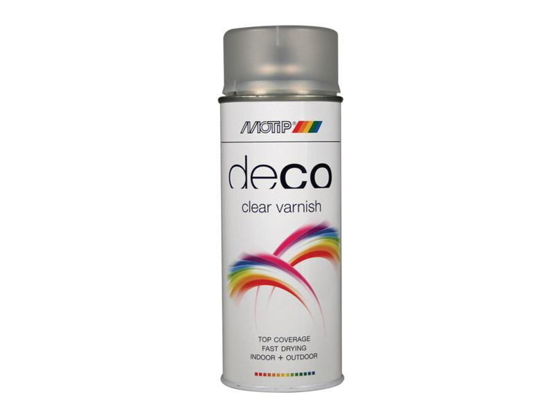 PlastiKote 01654 Deco Spray Clear Lacquer Satin Matt 400ml