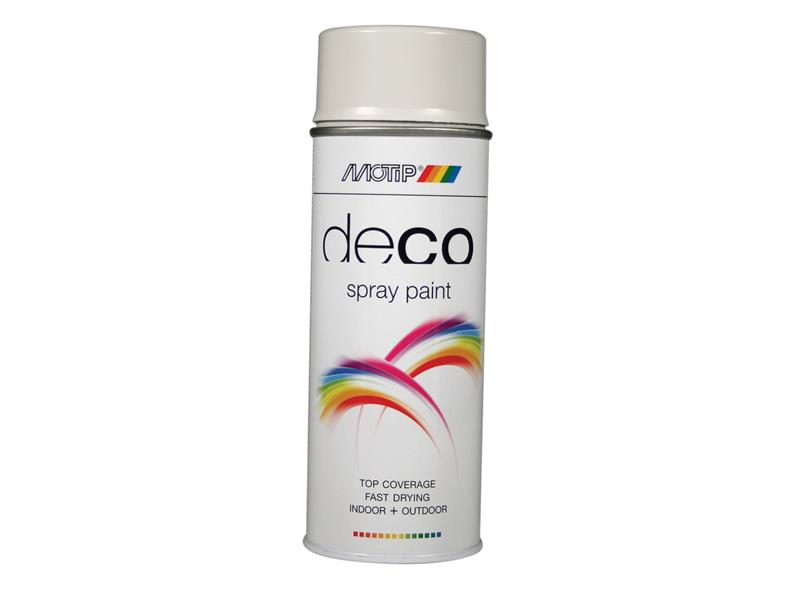 PlastiKote 01693 Deco Spray Paint High Gloss RAL 7035 Light Grey 400ml