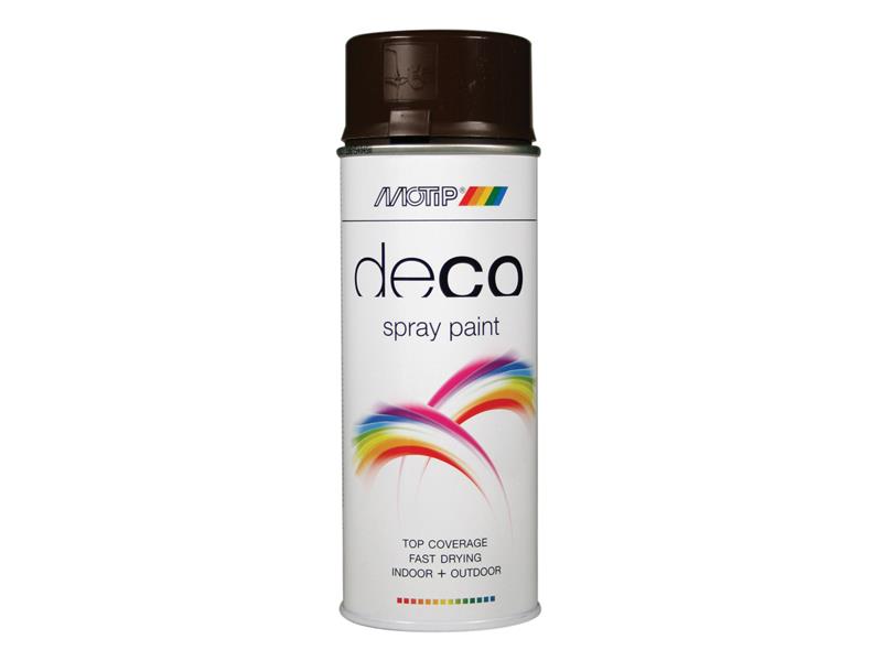 PlastiKote 01694 Deco Spray Paint High Gloss RAL 8017 Chocolate Brown 400ml