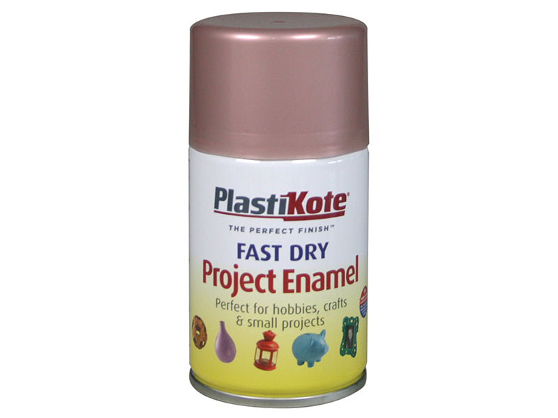 PlastiKote 440.0001440.046 Fast Dry Enamel Aerosol Rose Gold 100ml