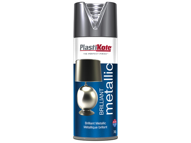 PlastiKote 440.0000161.076 Brilliant Metallic Spray Silver 400ml
